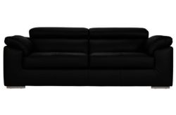Hygena Valencia Large Sofa - Black